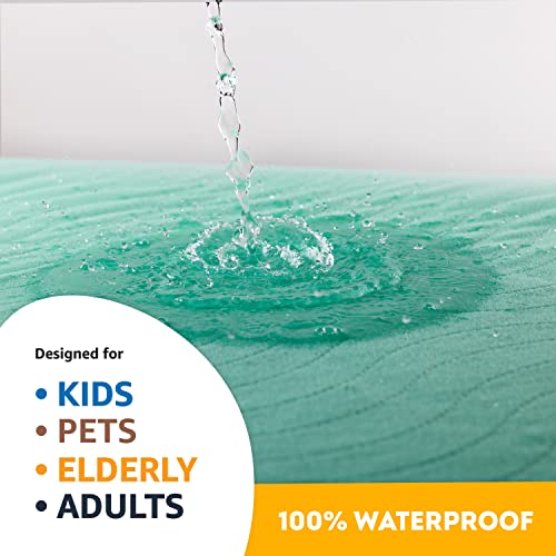 IMPROVIA® Washable Underpads, 34" x 52" (Pack of 1) - Heavy Absorbency Reusable Incontinence Pads for Kids, Adults, Elderly, and Pets - Waterproof Protective Pad for Bed, Couch, Sofa, Furniture, Floor