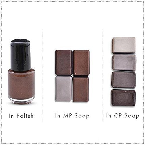 Swiss Chocolate/Dark Brown Luxury Mica Colorant Pigment Powder Cosmetic Grade Glitter Eyeshadow Effects for Soap Candle Nail Polish 1 oz