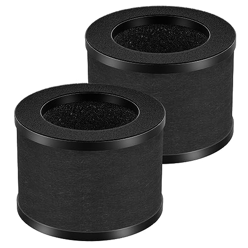2 Pack TZ-K1 True HEPA Replacement Filter Compatible with FreAire KN6391, Compatible with ToLife TZ-K1, Compatible with MK-01 MK-06, 3-in-1 H13 HEPA Filter Replacement for Smoke Pollen, Black