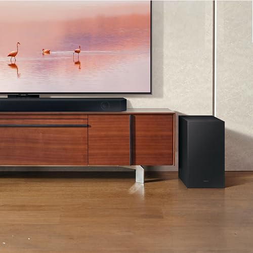 SAMSUNG HW-Q60CC 3.1ch Soundbar with Dolby Audio, Q-Symphony, Adaptive Sound Lite, HDMI eARC, Game Mode, Bluetooth, Tap Sound, Wireless Surround Sound Compatible.