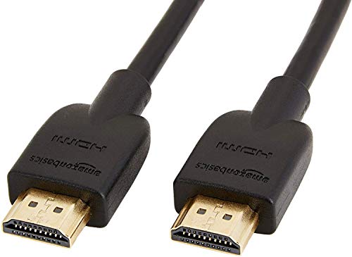 Amazon Basics High-Speed 4K Ultra HD HDMI 2.0 Cable / Cord, 15ft / 4.5m, 18 Gbps, 60 Hz, 2160p, 48 bit, male-to-male, Ethernet Ready, 3D, Black