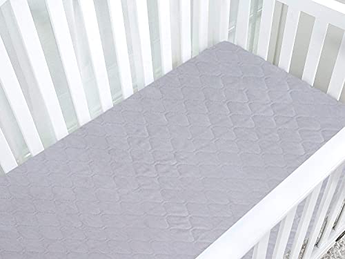 Quilted Waterproof Pack N Play Mattress Fitted Cover for Tollder, Portable Mini Crib Sheet, Comfortable and Breathable Playard Sheet 2 Pack by BlueSnail