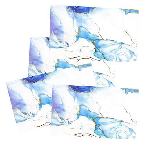 RXBC2011 Azure Gold Marbled Appointment Elegance Cards Luxe Copper Paper 2x3.5 inches 100 Cards