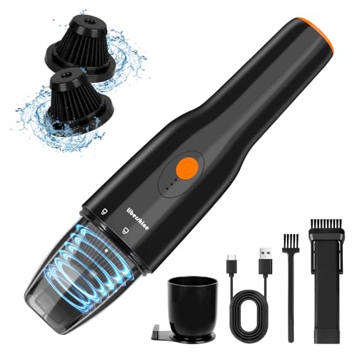 Libershine Handheld Car Vacuum Cleaner - 9500Pa Car Vacuum Portable Cordless Mini Car Vacuum - 150ml Dust Cup, Super Suction, Storage Base, Portable Vacuum for Car, Home, Office