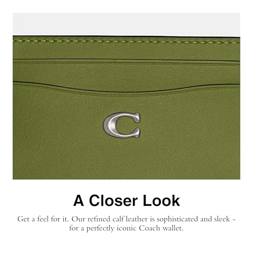 Coach Essential Card Case, Dark Lime