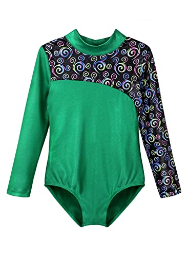 Leotard for Girls Gymnastics Long Sleeve Gymnastics Leotards for Girls Biketards Dance Outfit Sparkle Unitard Unicorn Butterfly Floral