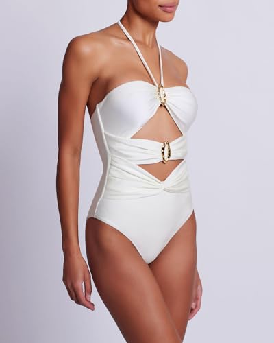 PATBO, Piscina Halterneck One Piece, M, Ivory