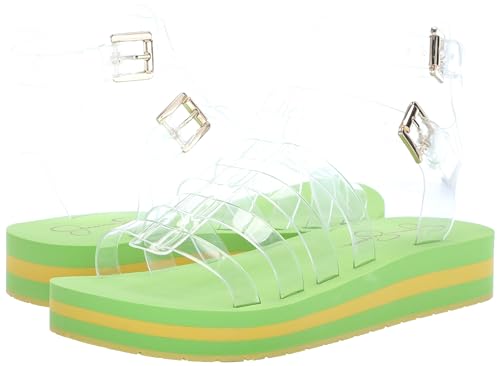 Jessica Simpson Women's BIMALA Sandal-Platform, Bright Green, 5