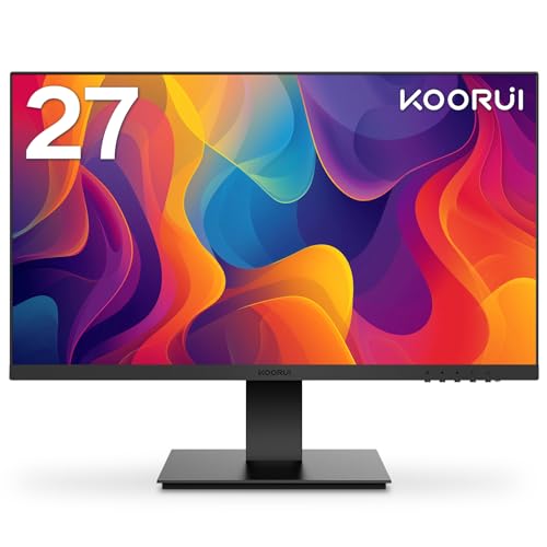 KOORUI 24 Inch Computer Monitor -FHD 1080P Gaming Monitor 165Hz VA 1ms, AdaptiveSync Technology, LED Monitors with Ultra-Thin, HDMI X2 /DP, VESA Compatible, Tilt Adjustable, Eye Care 24E4