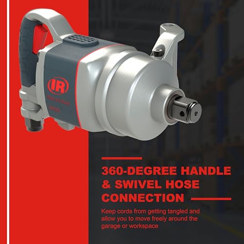 Ingersoll Rand 2850MAX 1" Air Impact Wrench, 2,100 ft-lbs Max Torque, D Handle