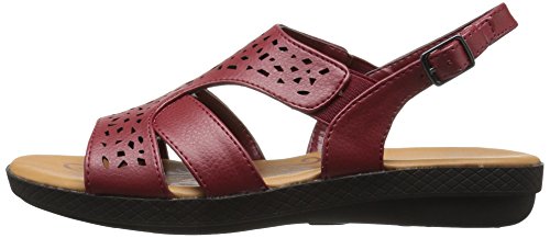 Easy Street Women's Bolt Flat Sandal, Stone, 9.5 M US