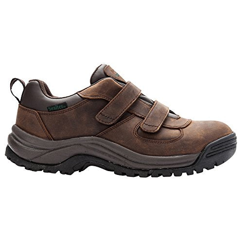 Propét Mens Cliff Walker Low Strap Walking Walking Sneakers Athletic Shoes - Brown - Size 10.5 3E