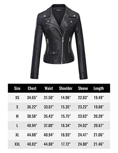 Tanming Women's Faux Leather Moto Biker Short Coat Jacket (Suede-winered-XS)