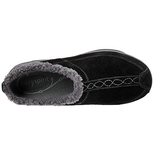 Easy Spirit Women's Black/Dark Grey Suede Exchange Mule - 7.5 B(M) US