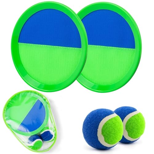 Aywewii Ball Catch Paddle Set Games Beach Toys Pool Back Yard Outdoor Games Backyard Throw Toss Age 3 4 5 6 7 8 9 10 11 Years Old Boys Girls Kids Adults Family Outside Toys