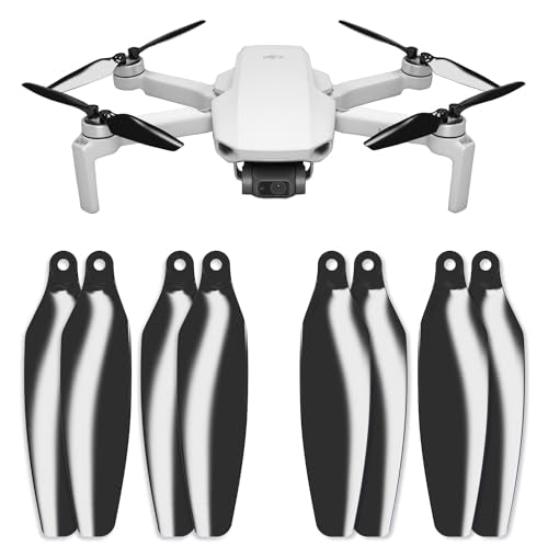 Master Airscrew Stealth Propellers for DJI Mini 2, Mini 2 SE, Mini SE & Mini 4K - Black, 4 propellers in set