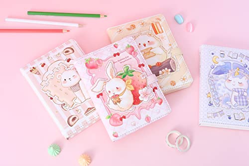 Kawaii Notebook, Cute Bear Journal Notebook, Bear Journal for Girls, Cute Journal for Girls, Kawaii Journal, Soft PU Leather Cover, 6.6 x 4.9 inch (16.8 x12.4 cm), A5 (Bear)