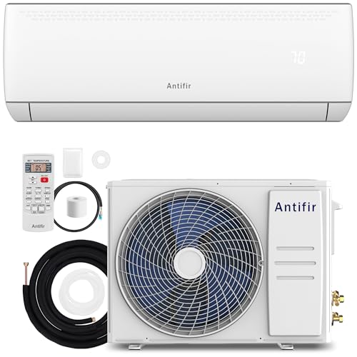 Mini Split Air Conditioner & Heater,9000 BTU Wifi Enabled 115V, 19 SEER2,Mini Splits Heating and Cooling,Wall Mount Ductless Inverter System, Compatible with Alexa, with Installation Kit