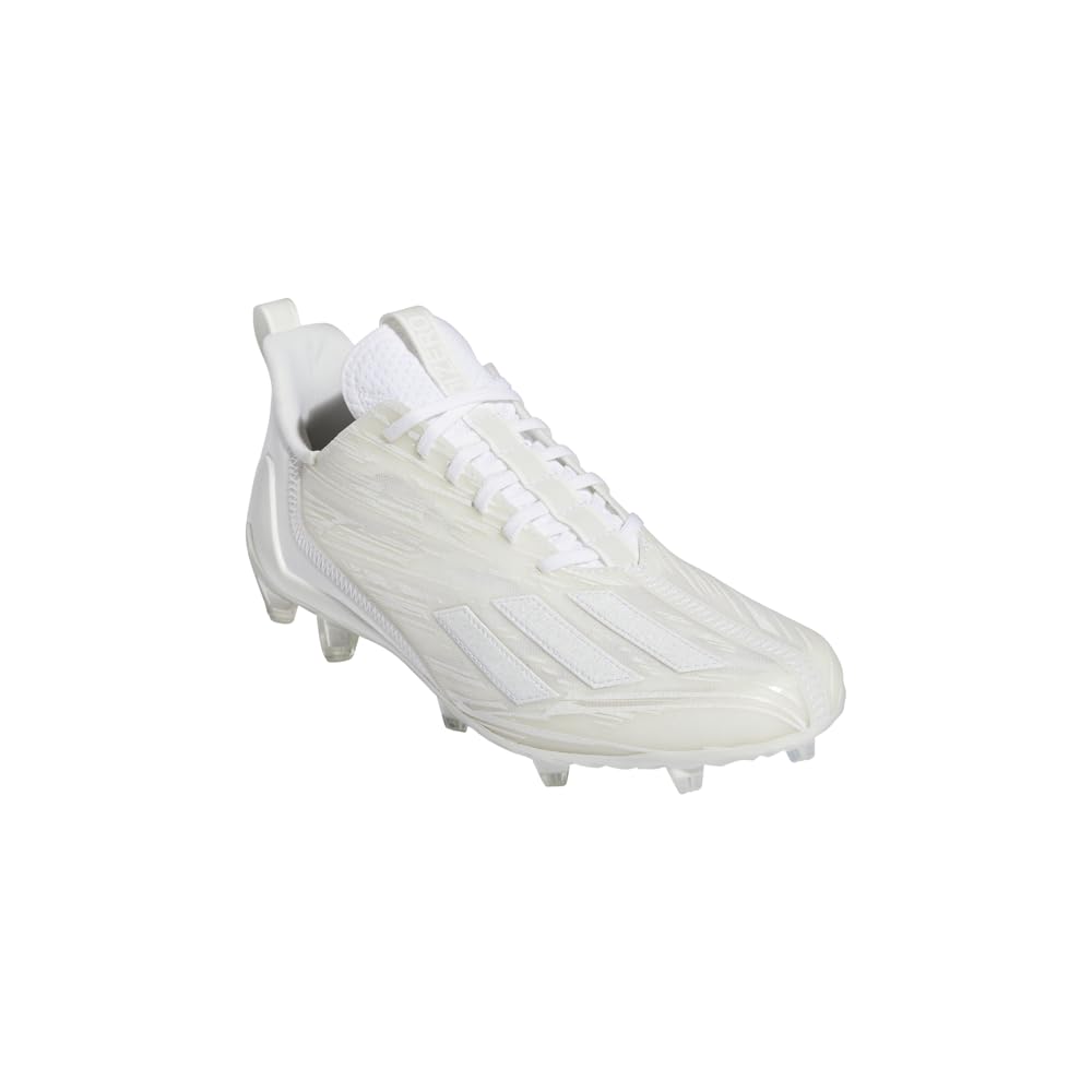 adidas Men's Adizero Football Shoe, White/White/White, 11