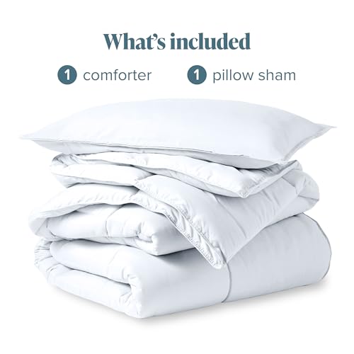 Bare Home Comforter Set - Full Size - Ultra-Soft - Goose Down Alternative - Premium 1800 Series - All Season Warmth (Full, Light Blue)
