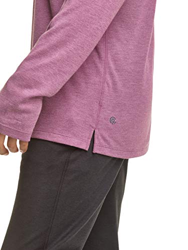 C9 Champion Men's Soft Train Long Sleeve T-Shirt, Cranberry Mauve Heather, S