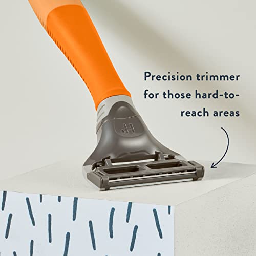 Harry’s Razors for Men - 5 German-engineered 5-Blade Cartridges, Travel Cover, Shave Gel (Charcoal)