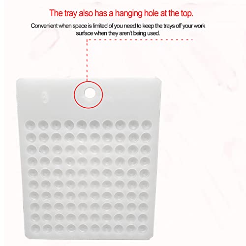 ERDANER 1pcs Bead Bead Counter Bead Counting Tool Tray for Sort and Organize Jewelry Crafts(Dia 6mm)