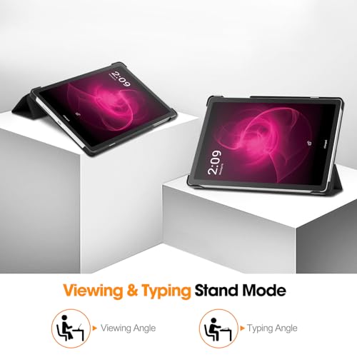 Smart Case for T-Mobile Revvl Tab 5G 2023, Ratesell Lightweight Trifold Stand Smart Case Cover with Auto Wake/Sleep for T-Mobile Revvl Tab 5G 2023 Released 10.36 Inch Black