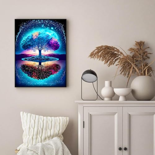 Zythron Flowers Diamond Art Kits for Adults,5D Flower Diamond Painting Kits for Beginner,DIY Round Full Drill Diamonds gem Art for Home Decor Crafts Kits 14x14 Inch