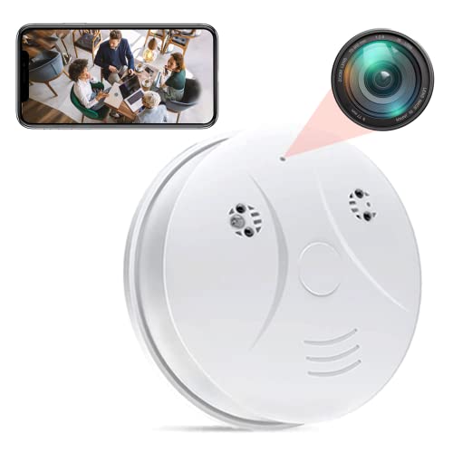 DAIFAC Hidden Camera Wireless Spy Camera HD Smoke Detector,WiFi Remote Real-Time Home Nanny Cam,Security Mini Small Pet Camera,Indoor Camera for Home Security/Office