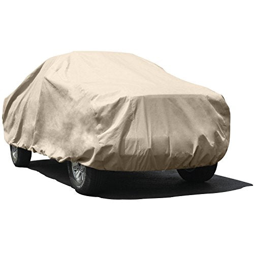 Budge Protector IV Truck Cover, 4 Layer Reliable Weather Protection, Waterproof, Dustproof, UV Treated, Tan, Size 3: Standard Cab Max Bed Length 7' 6" (90 inches)