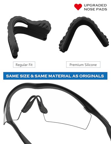 Replacement Nosepieces Nose Pads for Oakley M Frame Series Sunglass - Gray + Sky Blue