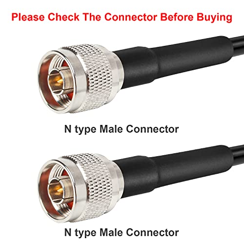 XRDS -RF N 3FT Type N Coax Extension Cable N Male to N Male Connector Pure Copper Low Loss Coaxial Cable