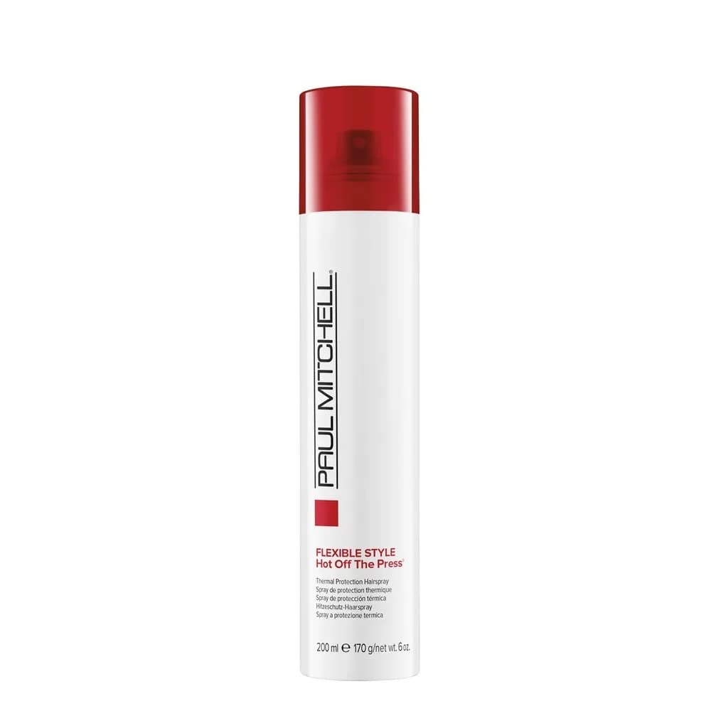 Paul Mitchell Hot Off The Press Thermal Protection Hairspray, Perfect Prep + Finish For Heat Styling,For All Hair Types, 6 oz.