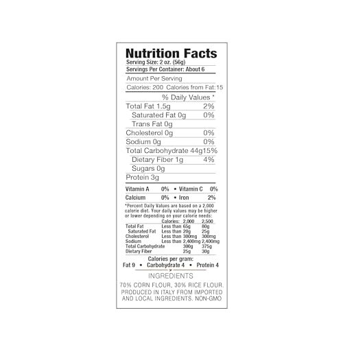 DeLallo Gluten Free Orzo Pasta, 12 oz Bag, (3 Pack), Made with Corn and Rice Flour, Handcrafted in Italy, Non-GMO, All Natural, Kosher