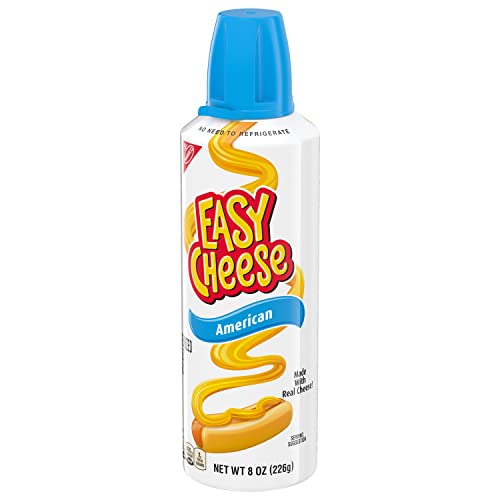 Easy Cheese American Cheese Snack, 12 - 8 oz Cans