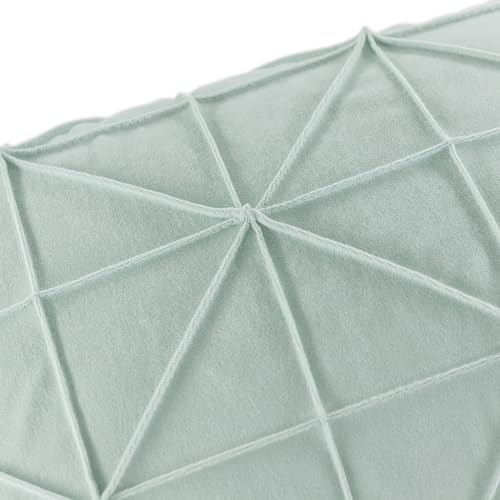 JWH Velvet Throw Pillow Cover Decorative Geometric Pillow Case Soft Pillowcase Plush Cushion for Bed Couch Bedroom Car Light Gray 14x24 Inch
