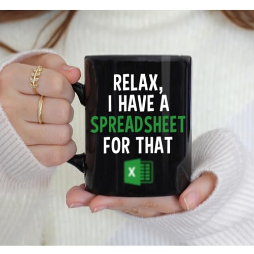 VLUG Accountant Gifts for Men Women, I've Got A Spreadsheet for That Mug 11oz, Funny Spreadsheet Gifts For Accounting Boss Coworker Finance Banker, Novelty Birthday Christmas Thanksgiving Day Gifts