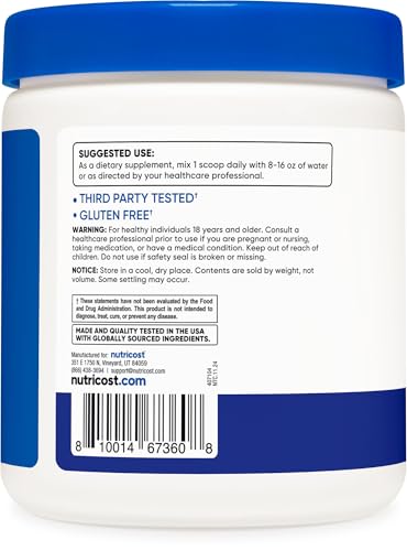 Nutricost EAA Powder 30 Servings (Blue Raspberry) - Essential Amino Acids - Non-GMO, Gluten Free, Vegetarian Friendly