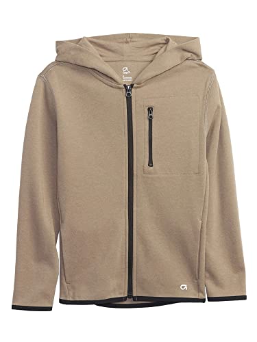 GAP Boys Fit Tech Hoodie Sweatshirt, Trigger Brown, Medium US