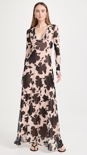 AFRM Women's Moni Maxi Dress, Shadow Floral, XXS