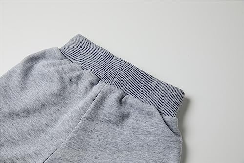 Mud Kingdom Toddler Boys Boys Drawstring Terry Sweat Shorts with Pockets Casual Pull On Shorts White 3T