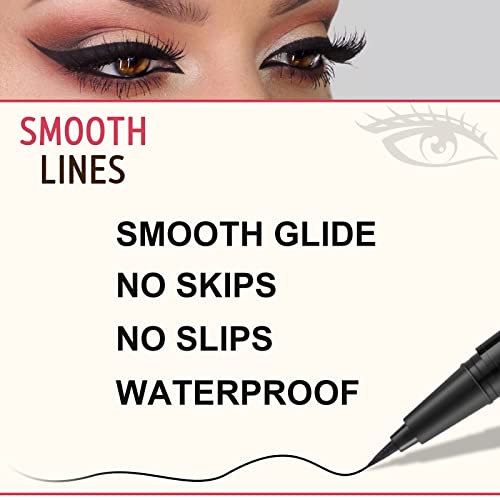 Eyebrow Pencil Makeup Kit, with Waterproof 2-IN-1 Microblading Eyebrow Pen, Eyebrow Pomade, Eyeliner and Dual-ended Eyebrow Brush, Brow Pencil Kit for Natural Eyebrows - Medium Brown