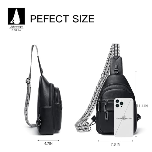 Leresas Sling Bag for Women Men Sling Purse Backpack 2024 Crossbody Bags Fanny Pack Trendy Vegan Leather Anti Theft Beige