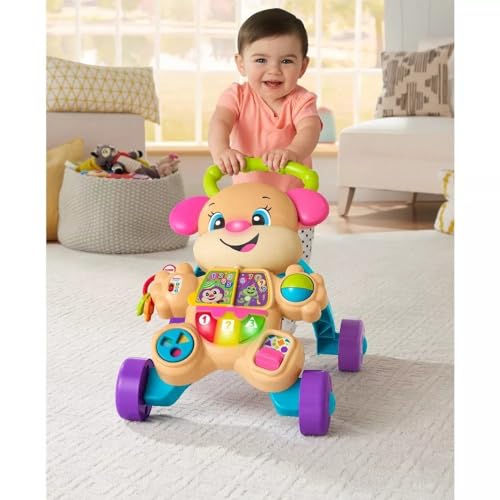 Fisher-Price Baby Toy Laugh & Learn Smart Stages Learn with Sis Walker with Music Lights & Activities for Infants Ages 6+ Months