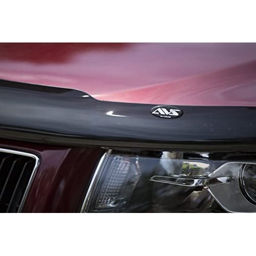 Auto Ventshade [AVS] Bugflector II / Hood Shield | Fits 2011-2018 Grand Caravan, 2011-2016 Town & Country, 1 pc. | Dark Smoke - 25318
