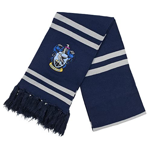 Culture Fly Harry Potter Ravenclaw Premium Knit Scarf Beanie Socks 3pc Winter Bundle Gift Set