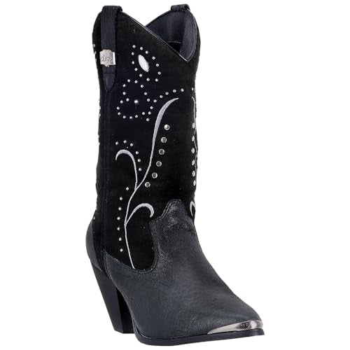 Dingo Women's Ava Western Boot,Black,6 M US