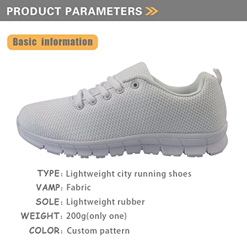 GIFTPUZZ Mushroom Men Athletic Mesh Breathable Casual Sneakers Lace Up Running Comfort Sports Tennis Shoes Platform Shoes Gym Lace Up Walking