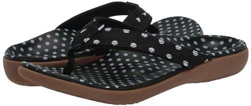 Spenco Women's Yumi Nuevo Dot Flip-Flop, Red, 10 Wide